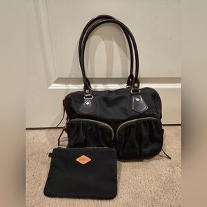 MZ Wallace Black Bedford Jane Bag Handbag Satchel Tote Purse Nylon